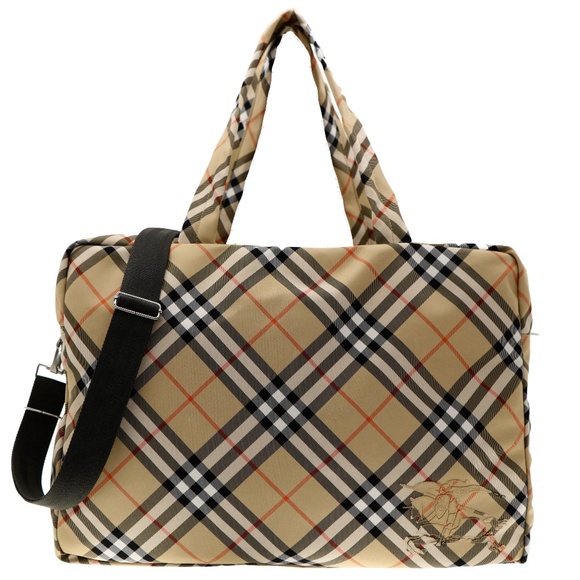 Burberry Classics Weekender Duffle Bag Large Check Canvas New - Picture 1 of 7
